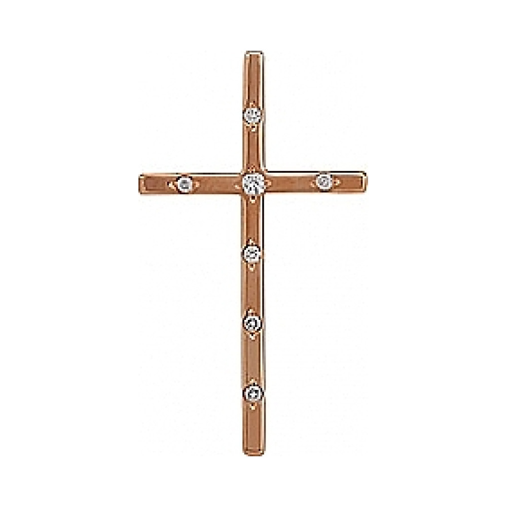 Золотая подвеска с бриллиантом № 75896