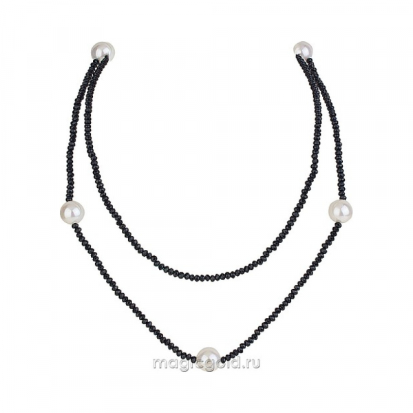 Ожерелье с перламутровым жемчугом и алпанитом № 165021
