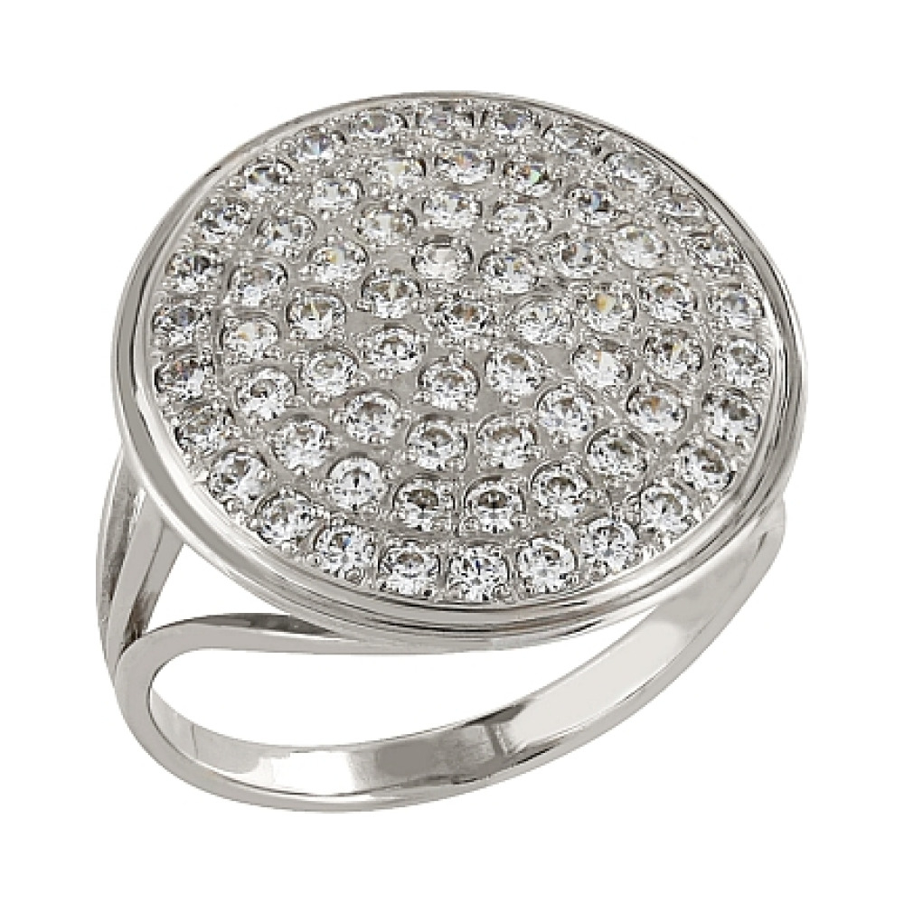 Золотое кольцо с фианитом № 79316