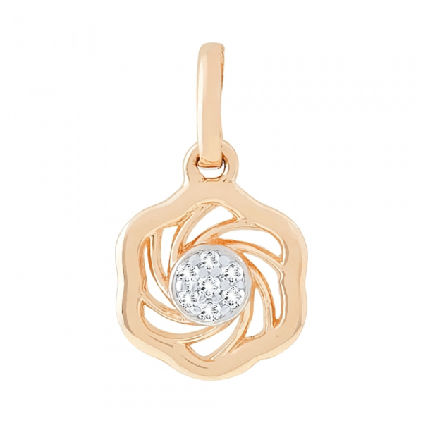 Подвеска с бриллиантом № 113795