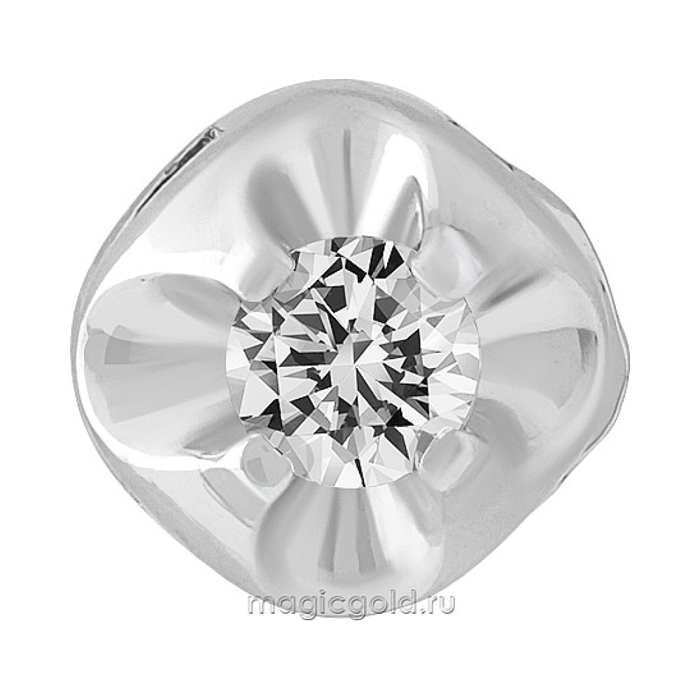 Золотая подвеска с бриллиантом № 114230