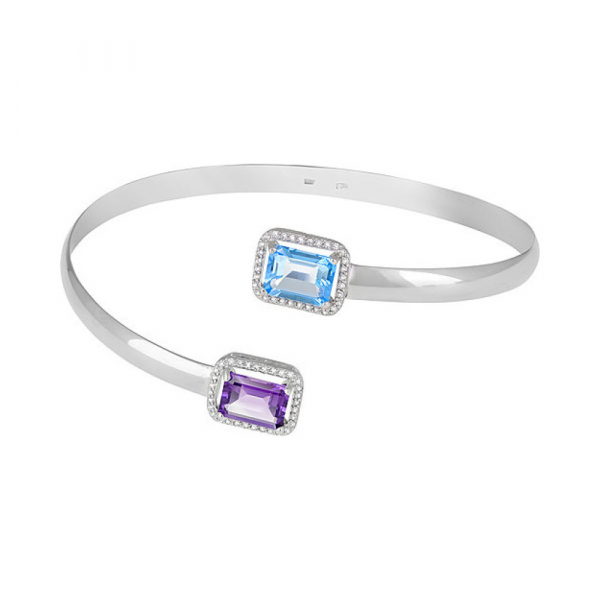 Серебряный браслет с алпанитом № 132306