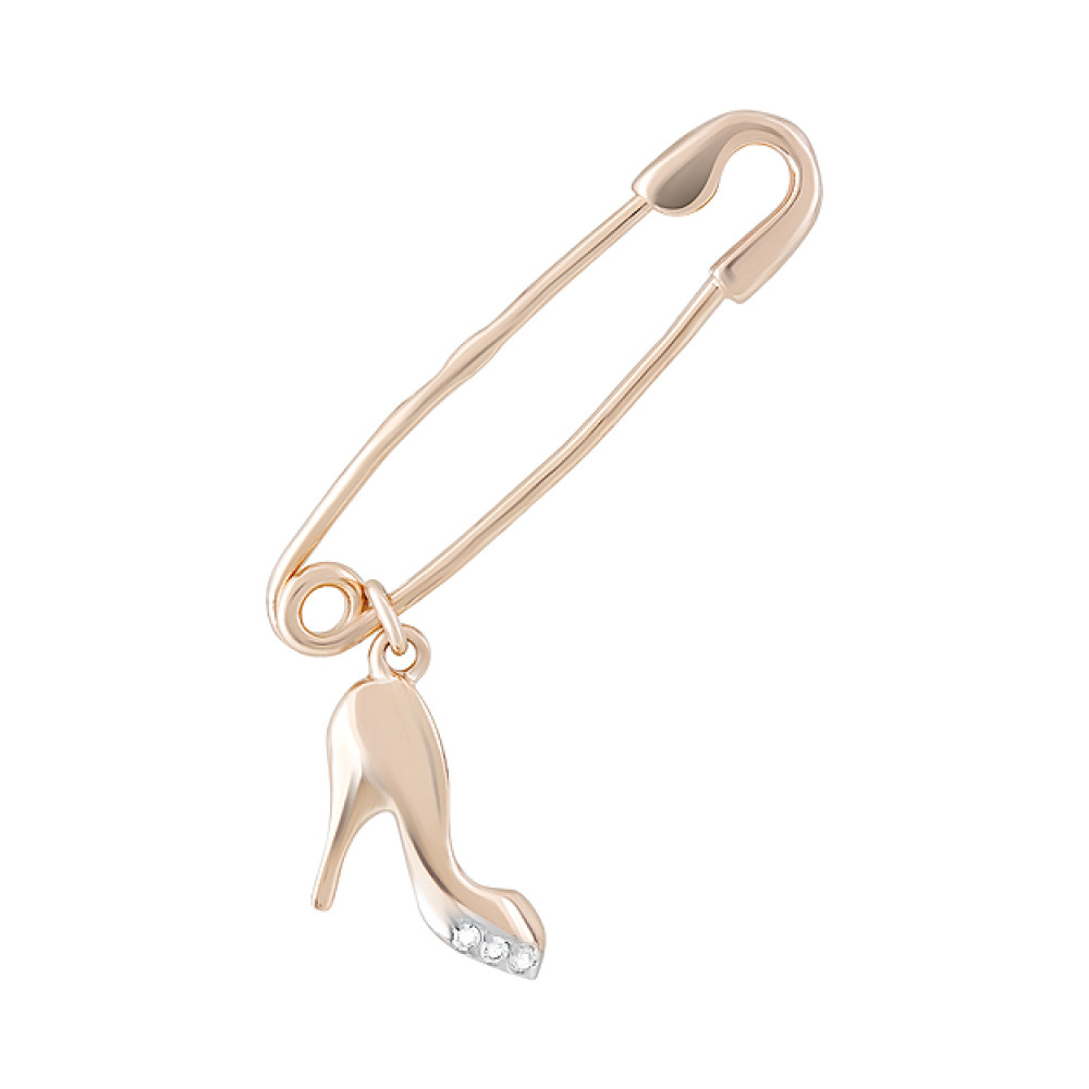 Булавка с фианитами № 124374