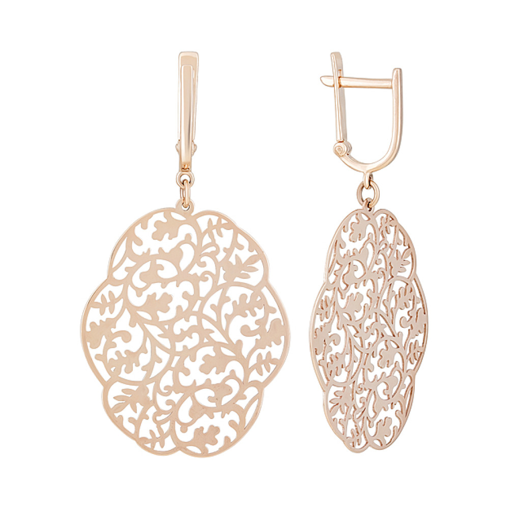 Золотые серьги  б\к № 124333