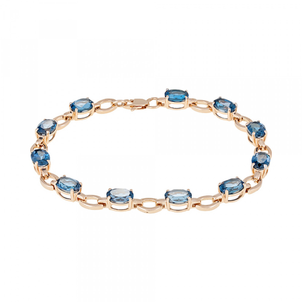 Золотой браслет с топазом № 121043