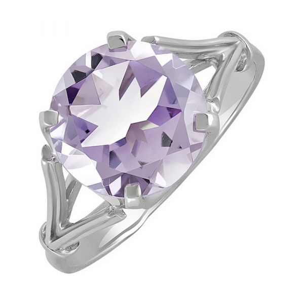 Серебряное кольцо с аметистом № 132072