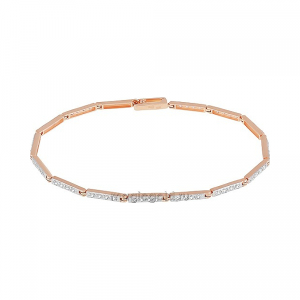 Золотой браслет с фианитом № 163268