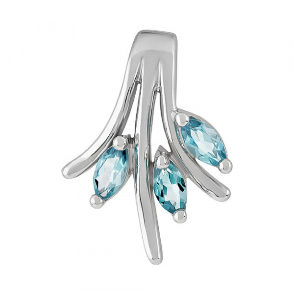 Серебряная подвеска с топазом № 108337