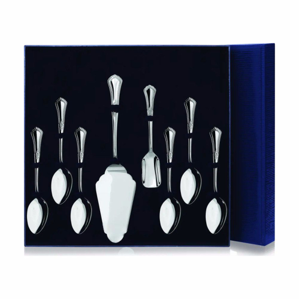 Набор чайный Фаворит: Ложка чайная, лопатка для пирожного, совок для сахара из серебра 925 пробы