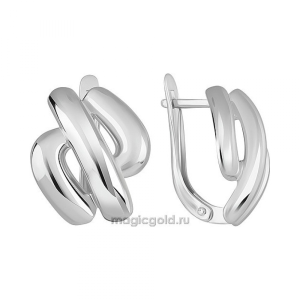 Серебряные серьги  б\к № 163411