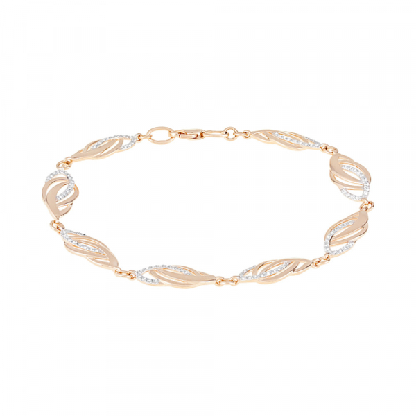 Золотой браслет с фианитами № 124358