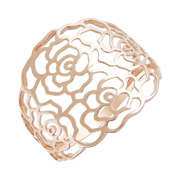 Золотое кольцо без камня № 128438