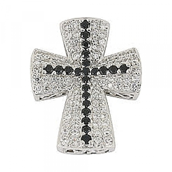 Серебряная подвеска с фианитом № 68564