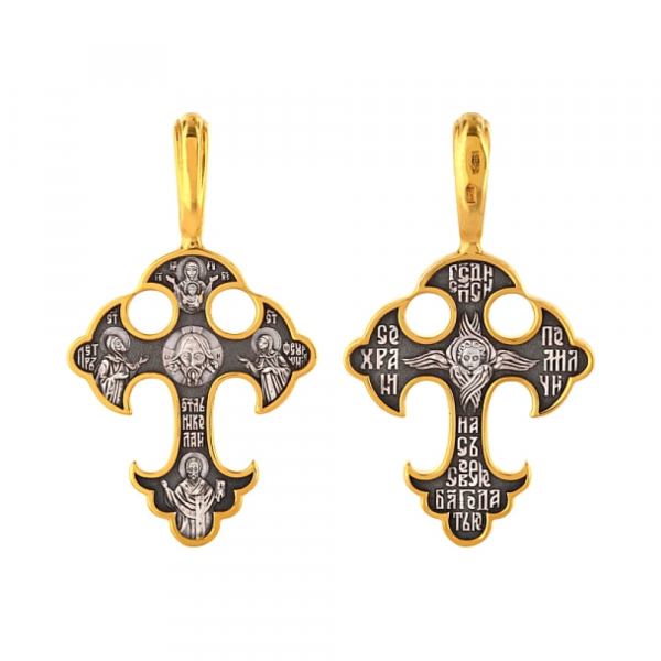 Крест с золотым покрытием № 101355