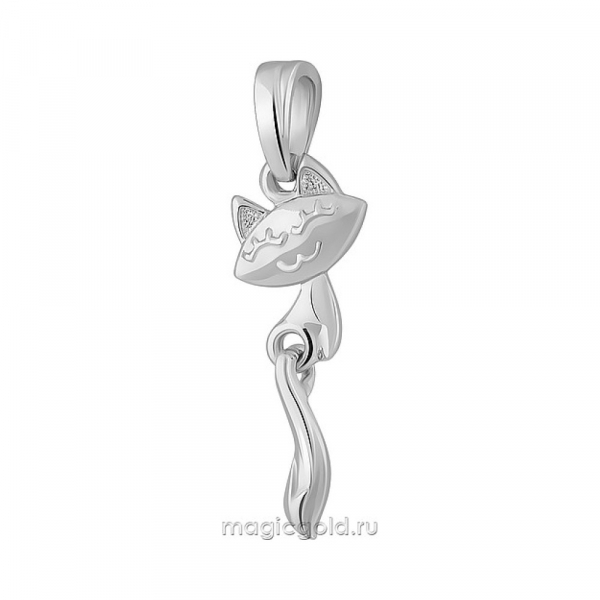 Серебряная подвеска без камня № 163094