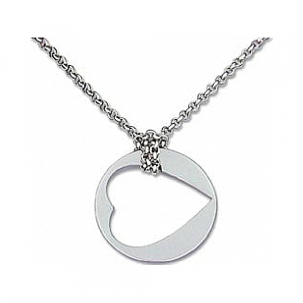 Серебряное колье без камня № 6395