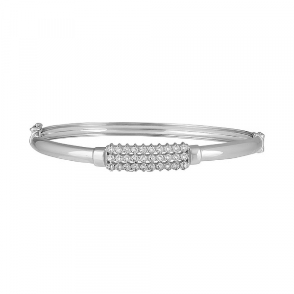 Серебряный браслет с фианитом № 139590