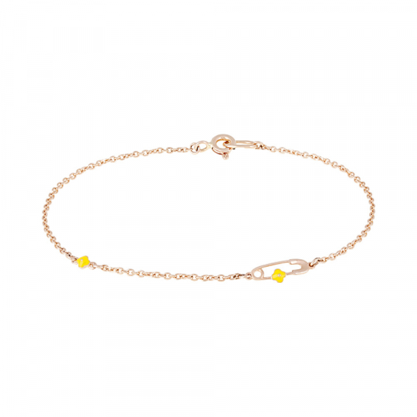 Золотой браслет с эмалью № 126705