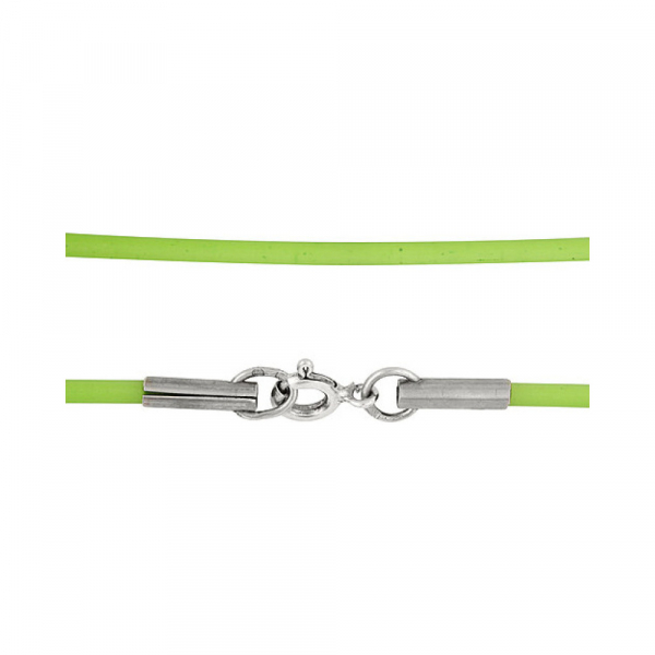 Шнурок каучуковый серебро № 499