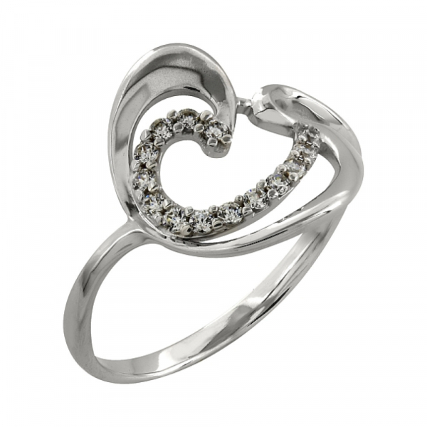 Золотое кольцо с фианитом № 97315