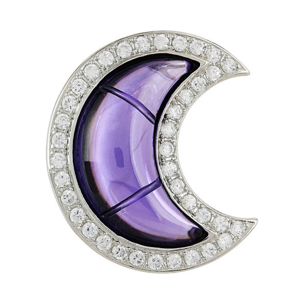 Серебряная подвеска с фианитом № 30821