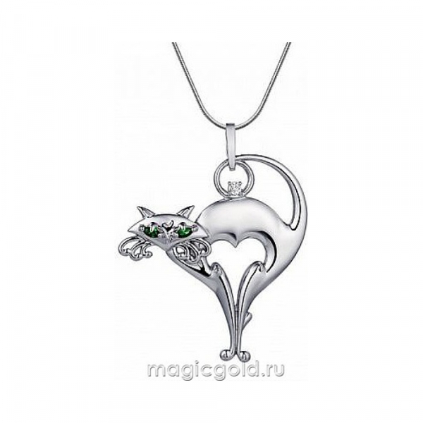 Серебряная подвеска с фианитом № 173345