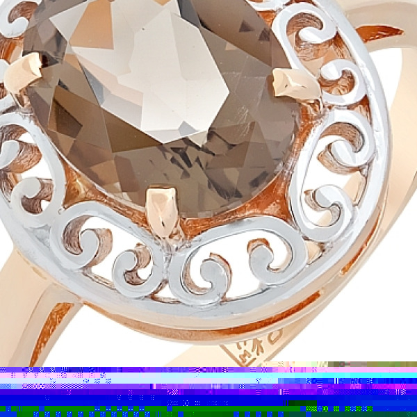 Пуссеты с аметистом и фианитом № 123257