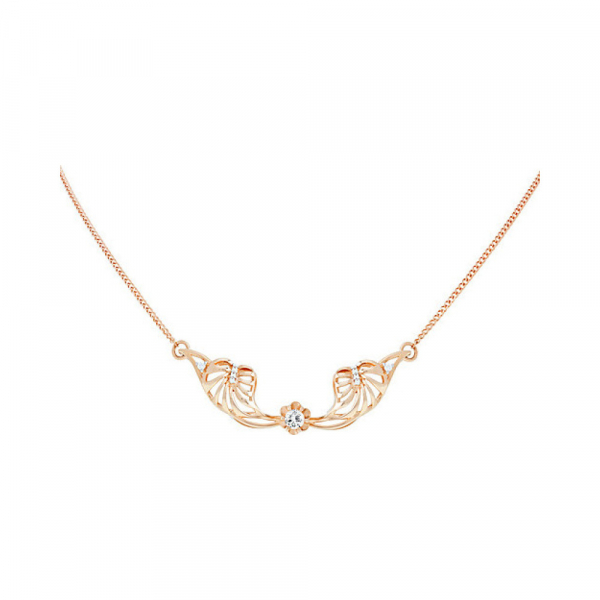 Золотое колье с фианитом № 110319