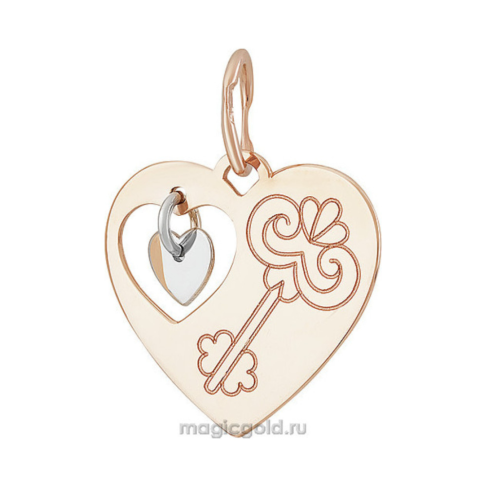 Золотая подвеска без камня № 155695