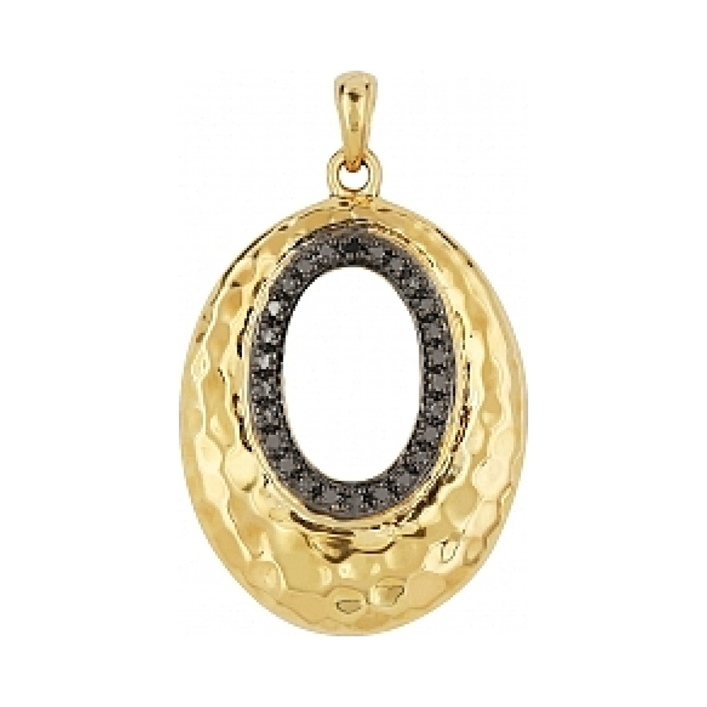 Серебряная подвеска с фианитом № 103247