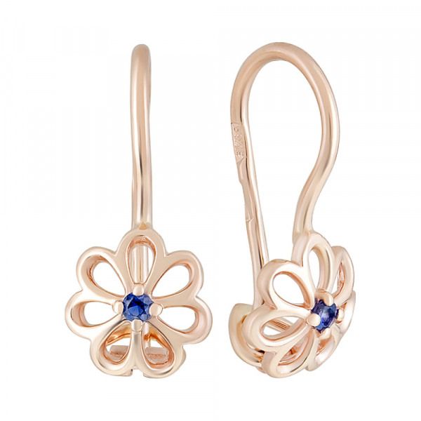 Серьги с фианитом № 126420