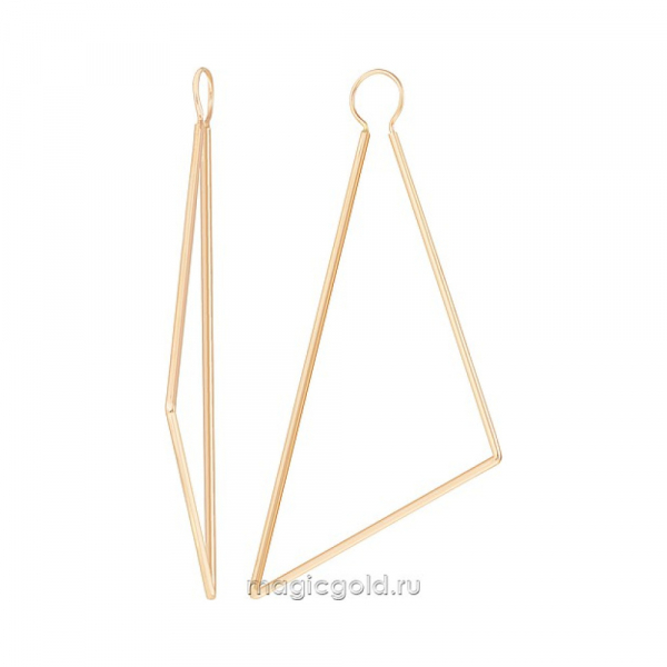 Золотые серьги конго № 173349