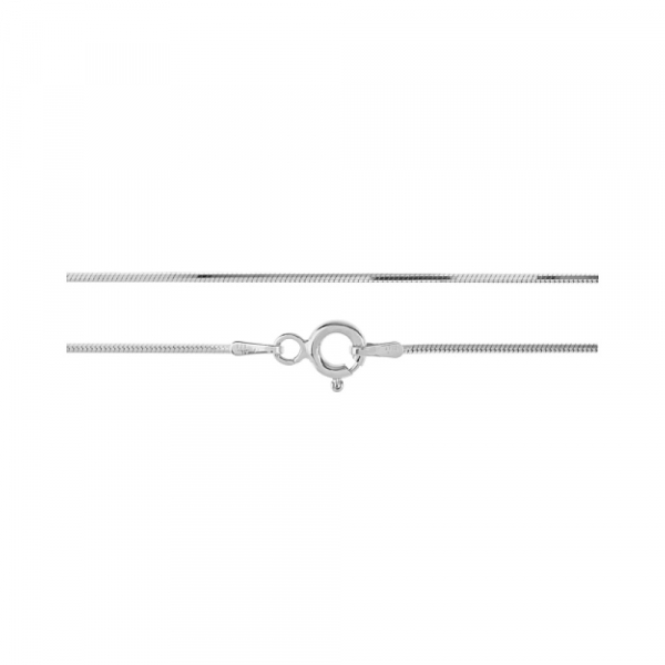 Серебряная цепь снейк мягкий родированная № 100377