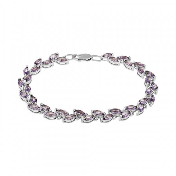 Серебряный браслет с алпанитом № 132272