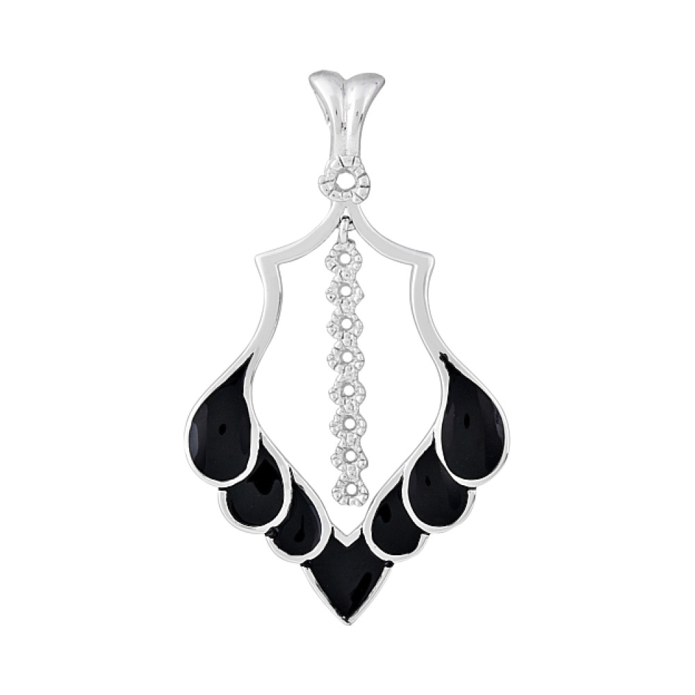 Серебряная подвеска с эмалью № 115233