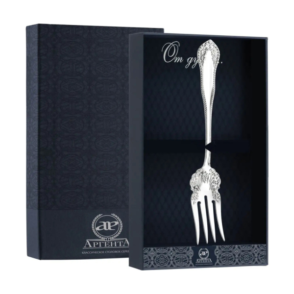 Вилка для салата Узоры в футляре