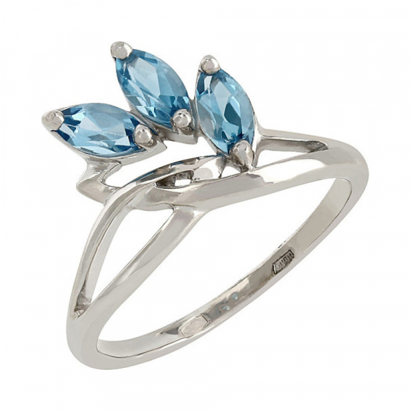 Серебряное кольцо с топазом № 105772