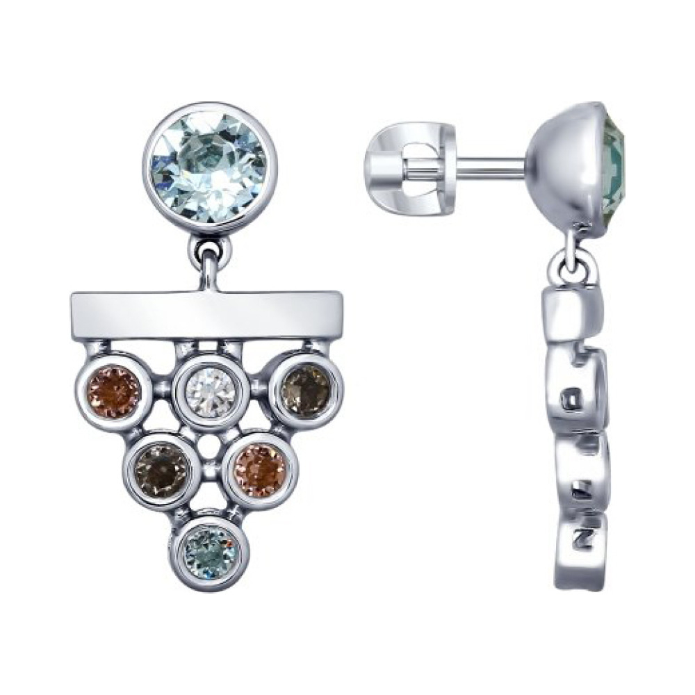 Пуссеты с кристаллом SWAROVSKI № 163064