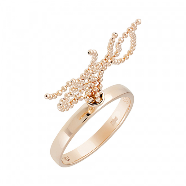 Золотое кольцо без камня № 130099