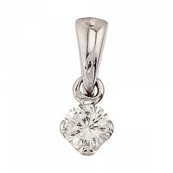 Золотая подвеска с бриллиантом № 28255