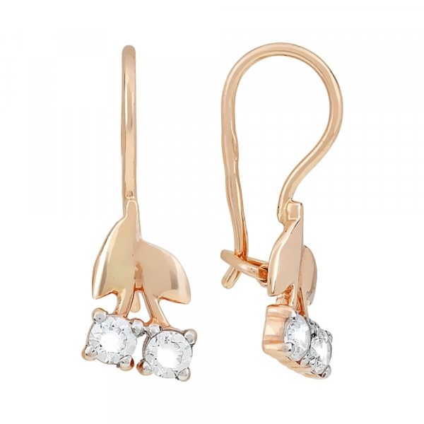 Серьги с фианитами № 116554