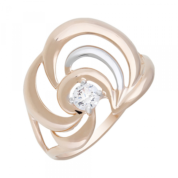 Кольцо с фианитами № 127872