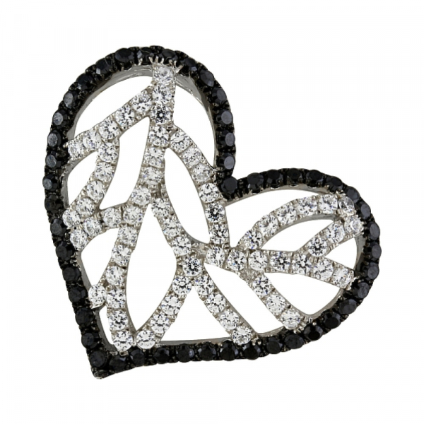 Серебряная подвеска с фианитом № 83178