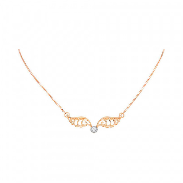 Золотое колье с фианитами № 110318