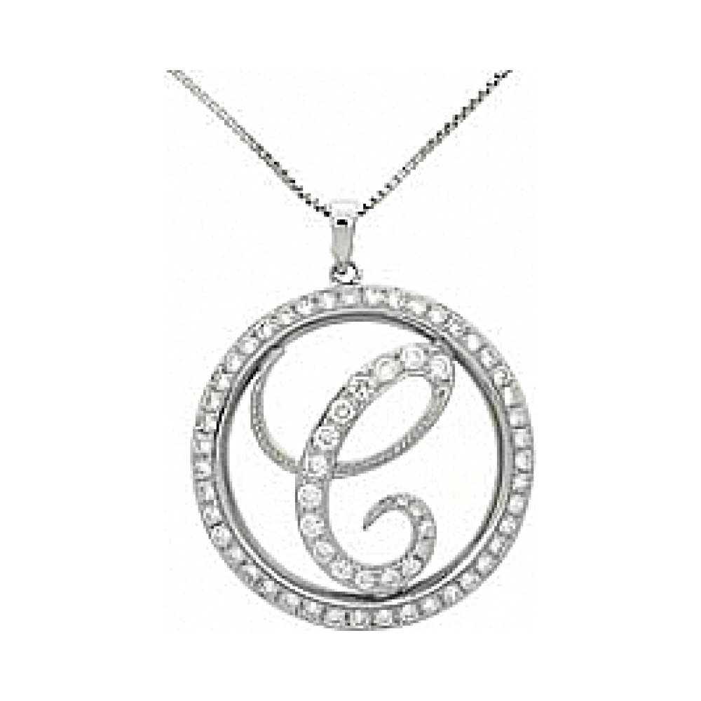 Серебряное колье с фианитами № 34346