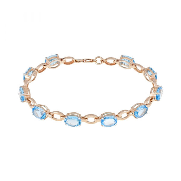 Золотой браслет с топазом № 121075