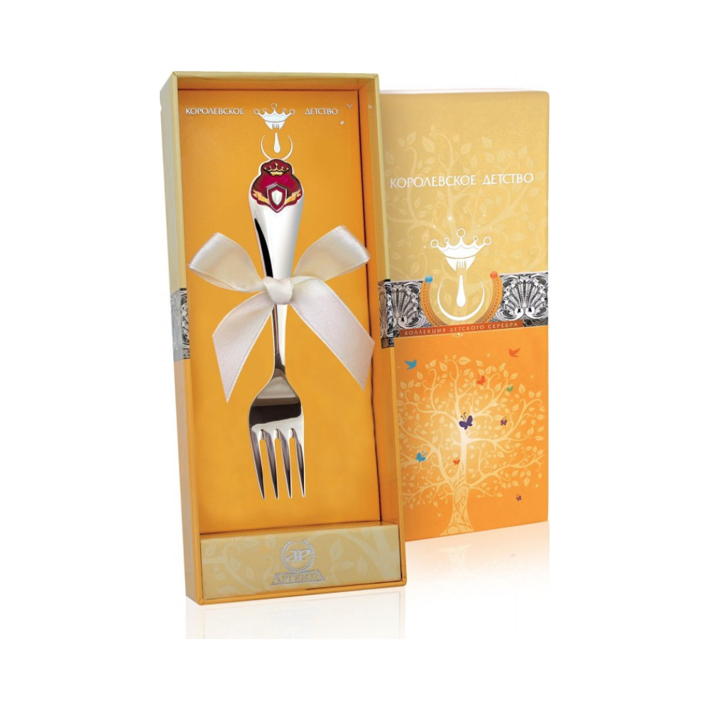 Вилка детская «Принцесса» с эмалью