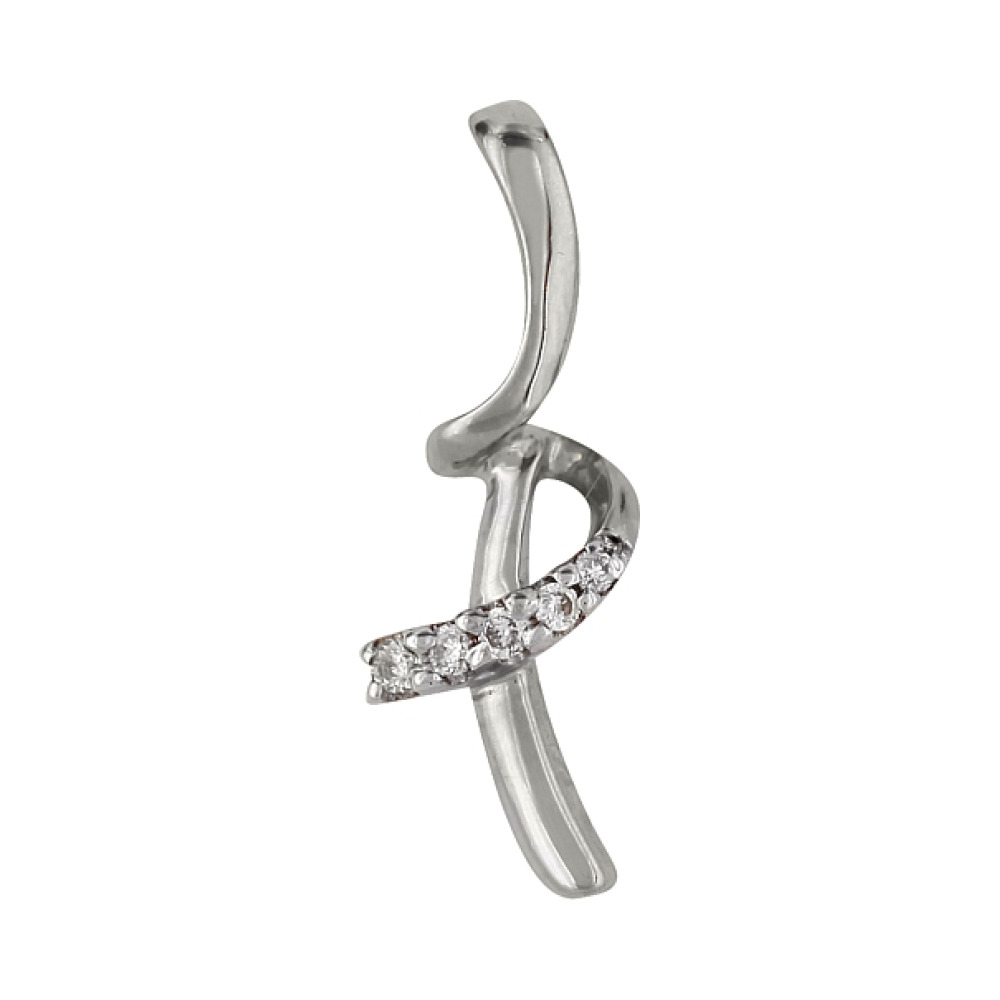 Золотая подвеска с бриллиантами № 98126