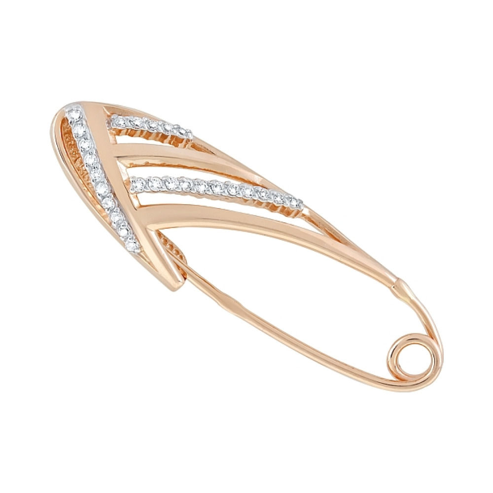 Булавка с фианитом № 120965