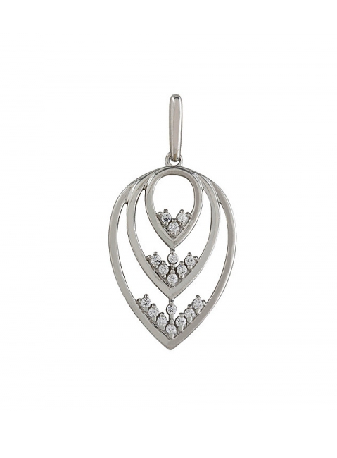 Золотая подвеска с фианитами № 98554